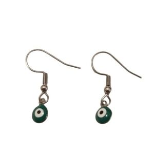 Handcrafted Evil Eye Earrings (blue)